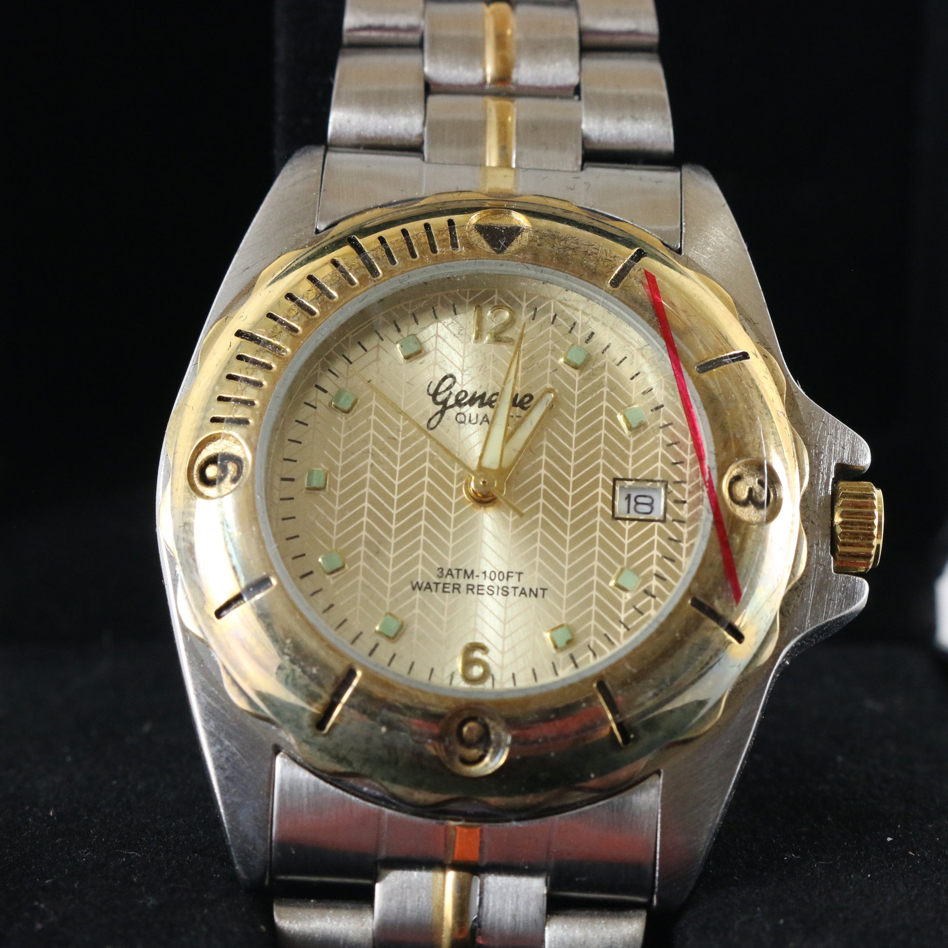 Genevex Quartz Watch Stainless Steel Golden and Silver ATM