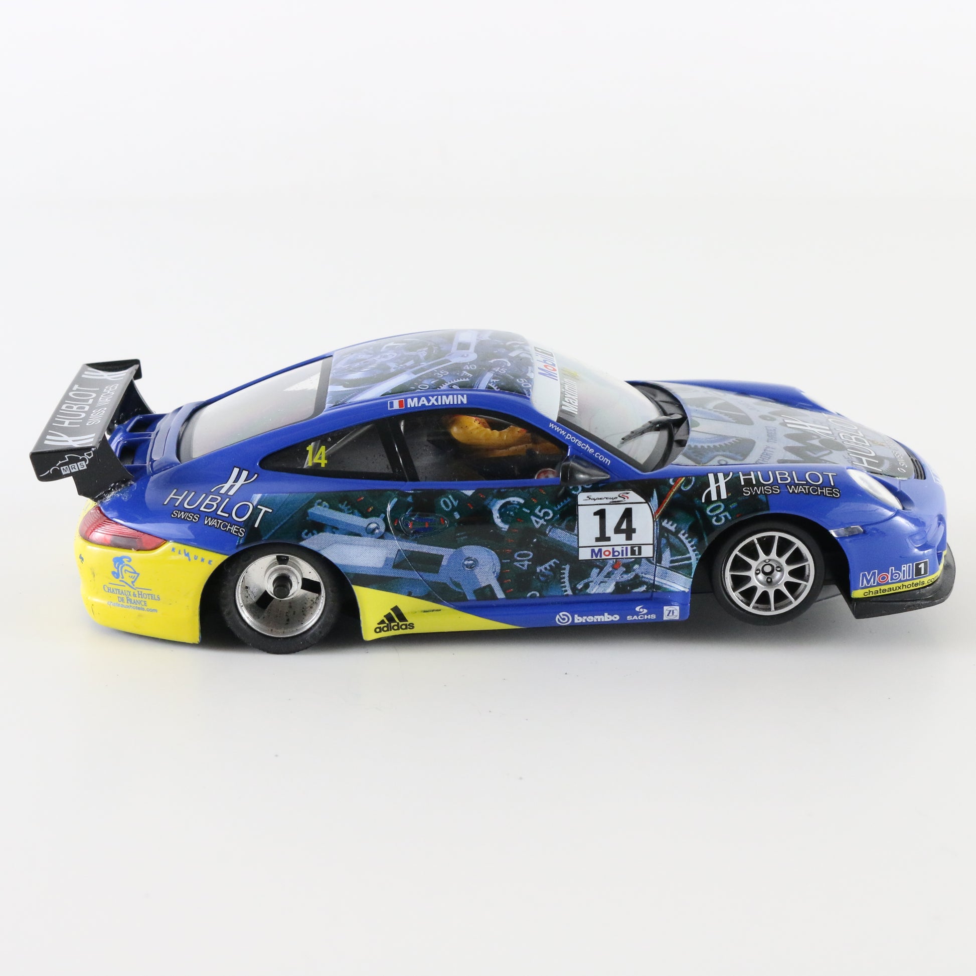 Ninco Porsche 997 MRS #14 Maximin blue 1:32 slot car