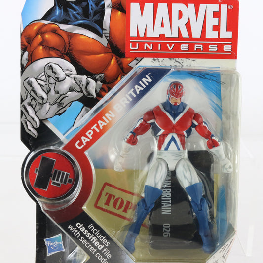 Marvel Universe Series 2 026 Captain Britain 3.75" Action Figure Hasbro 