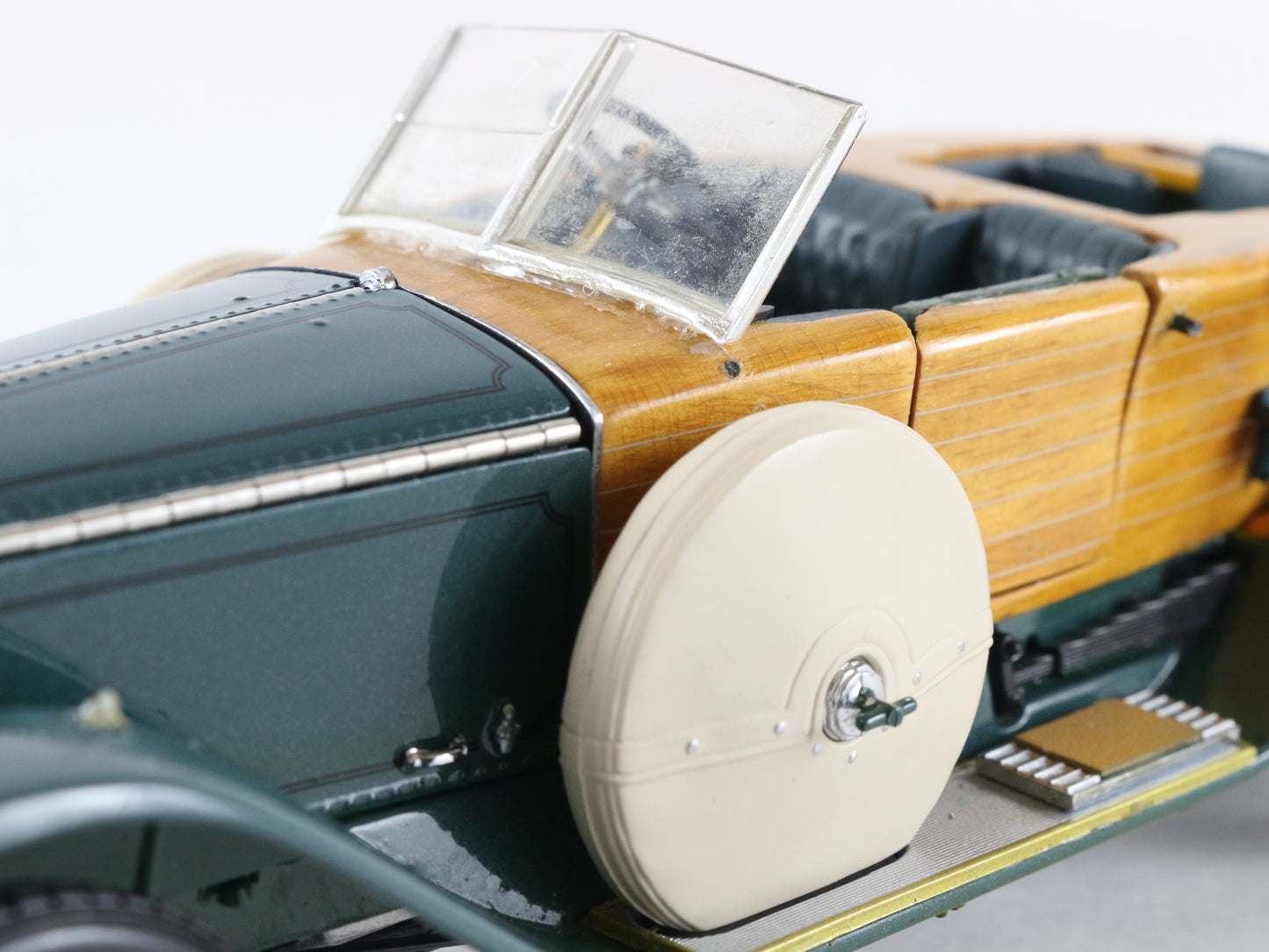 1914 Rolls Royce Silver Ghost Woody Green Franklin Mint 1:24 Model Car