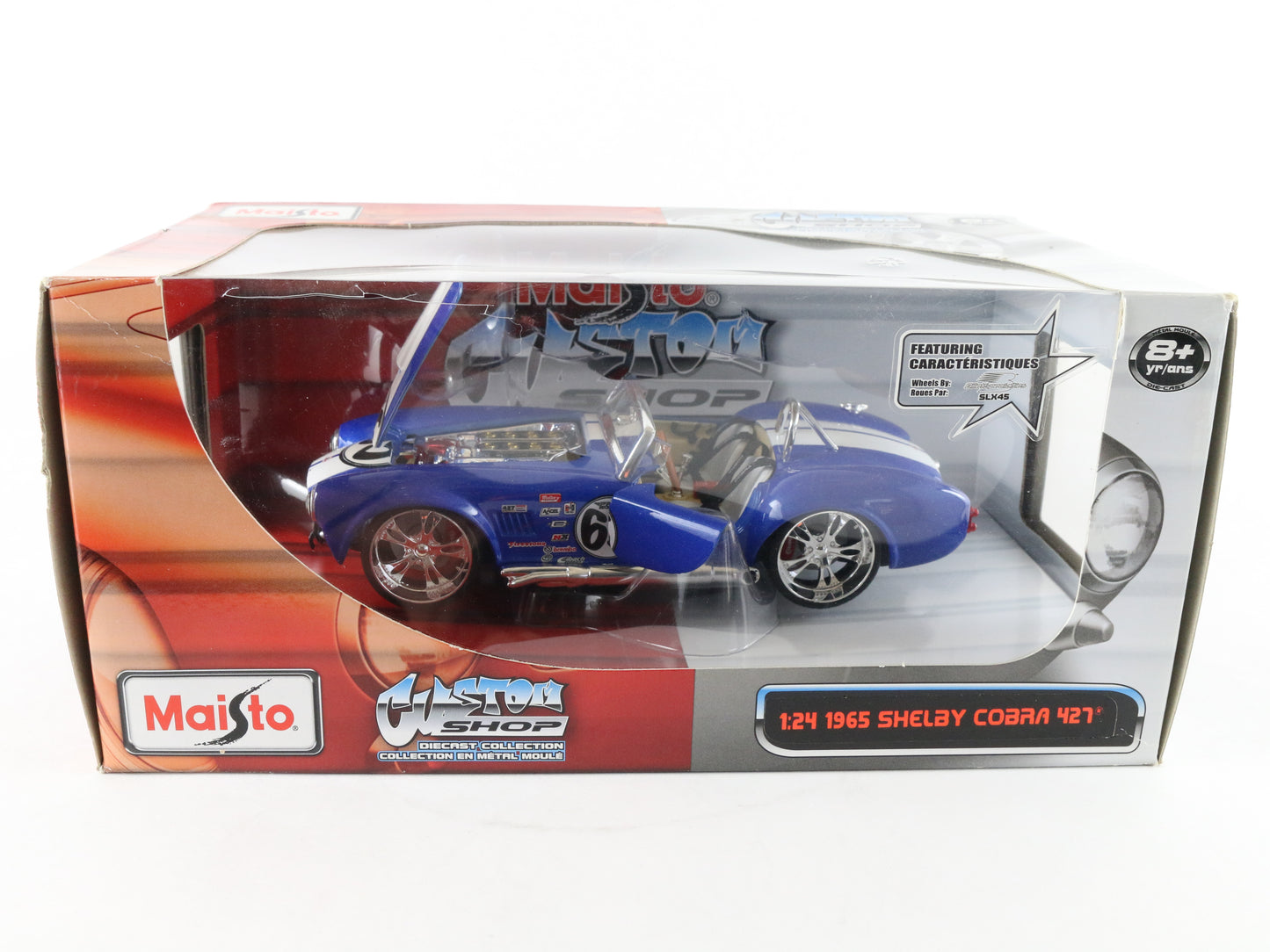 1965 Shelby Cobra 427 Custom Shop Maisto 1:24 Diecast Model Car Sealed