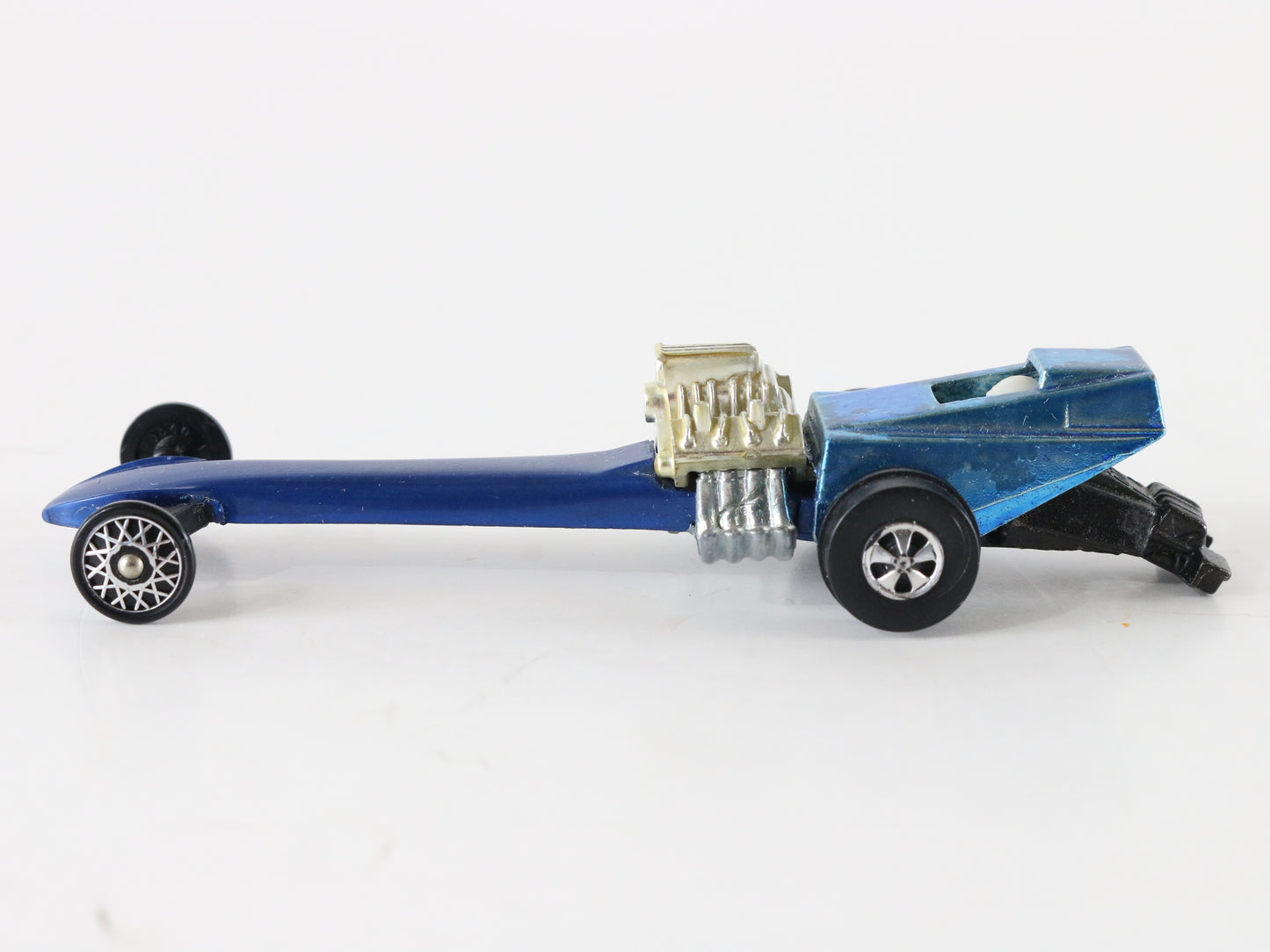 Vintage Hot Wheels Fuel Dragster Blue Metal Model Car Mattel 1:64 5951002