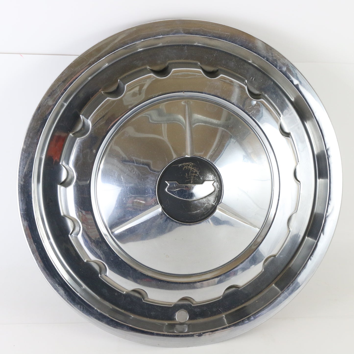 Lot Of 2 1957 Chevrolet Bel Air Metal Wheel Hubcap 14.5"