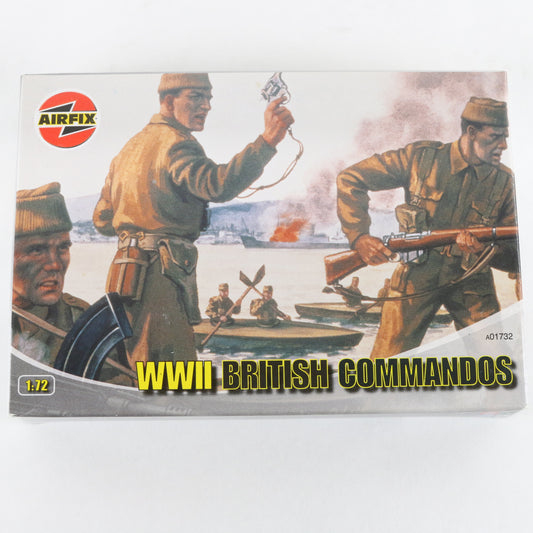 British Commando Soldiers WW2 Airfix 1:72 A01732 Plastic Model Figures
