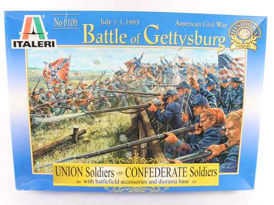Battle Of Gettysburg Civil War Battle Set Italeri 1:72 Union & Confederate Army