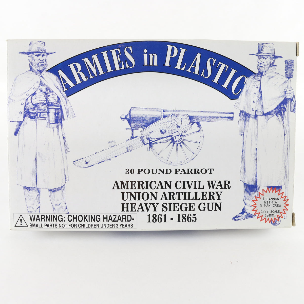 Civil War Confederate Artillery Heavy Siege Gun Armies In Plastic 30 Parrot 1:32