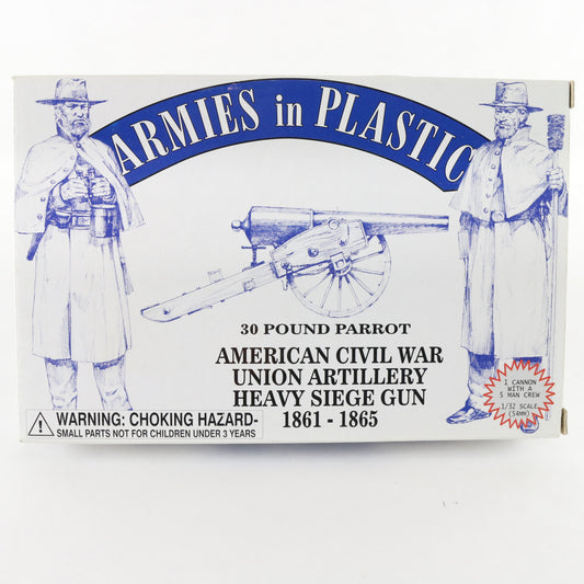 Civil War Confederate Artillery Heavy Siege Gun Armies In Plastic 30 Parrot 1:32