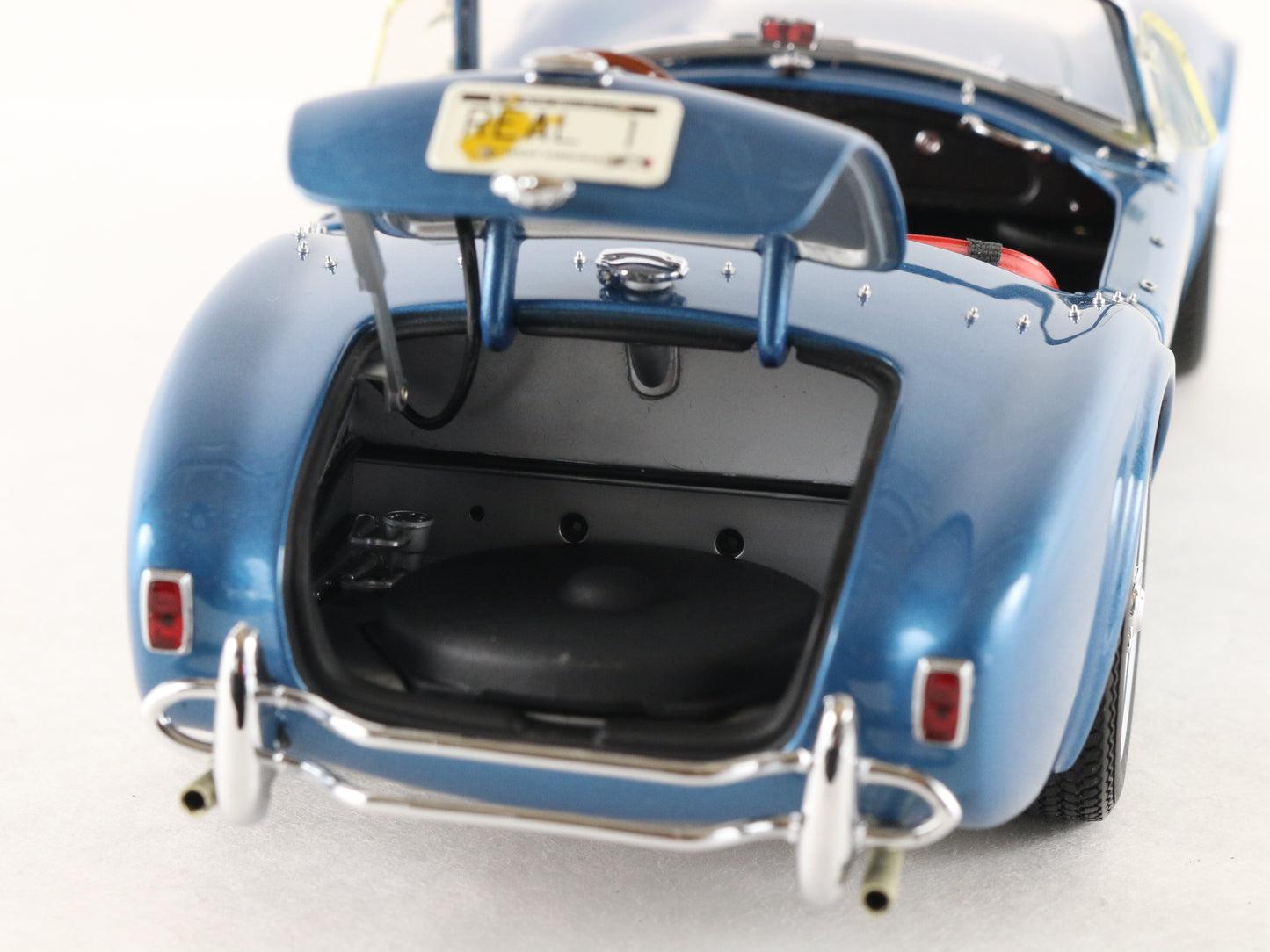 1963 Shelby Cobra 289 Blue Convertible Racing Legends Exoto 1:18 Model Car