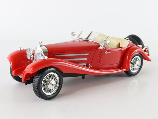 1936 Mercedes Benz 500K Roadster Red Bburago Model Car 1:20