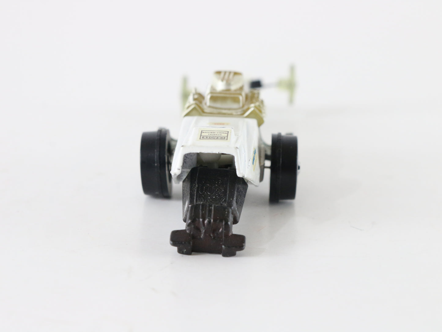 Vintage Hot Wheels Fuel Dragster White Prudhomme Snake 1 Mattel 1:64 5951002