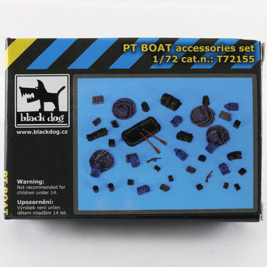 PT Boat Military Accessories Set Black Dog 1:72 T72155 Resin