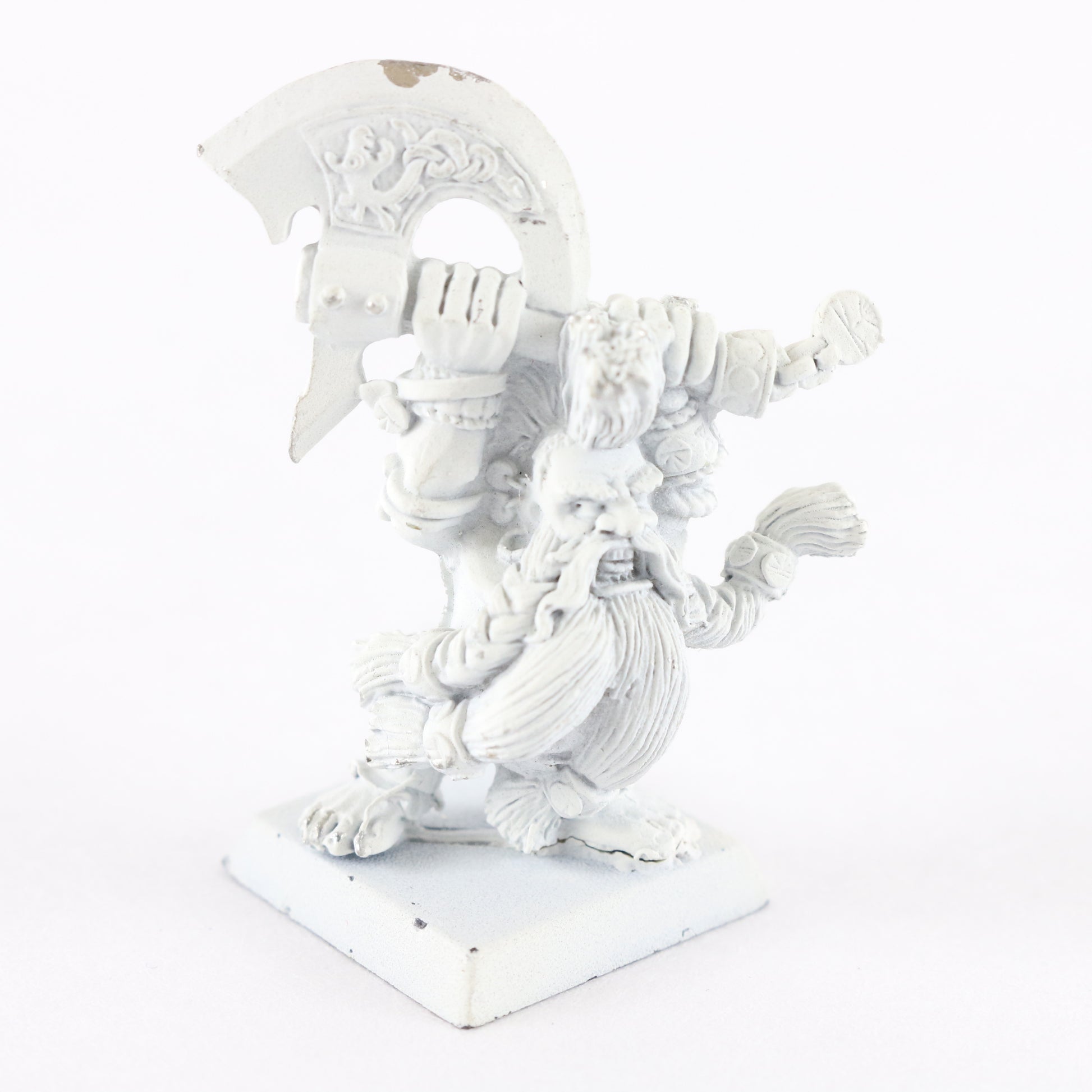 Dwarf Dragon Slayer Citadel Warhammer 902001 White Painted Figure 1.5"