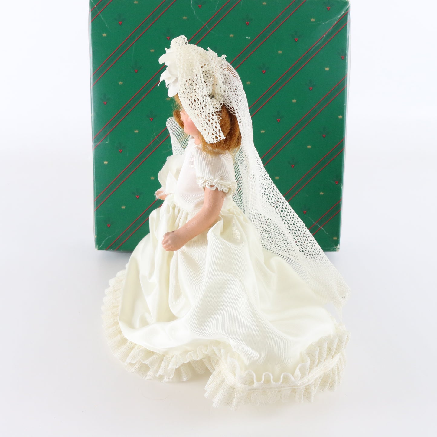 Vintage 1930s Nancy Ann Storybook Wedding Dress Girl Bisque Doll 7.5"