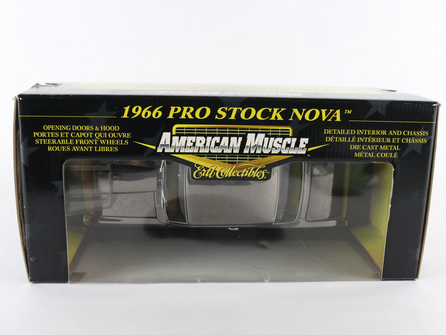 1966 Chevy Nova Pro Stock Shiny Brown American Muscle ERTL 1:18 36673 Model Car