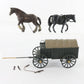 Covered Wagon W/ Horses American Civil War 1:32 Plastic Models 54mm