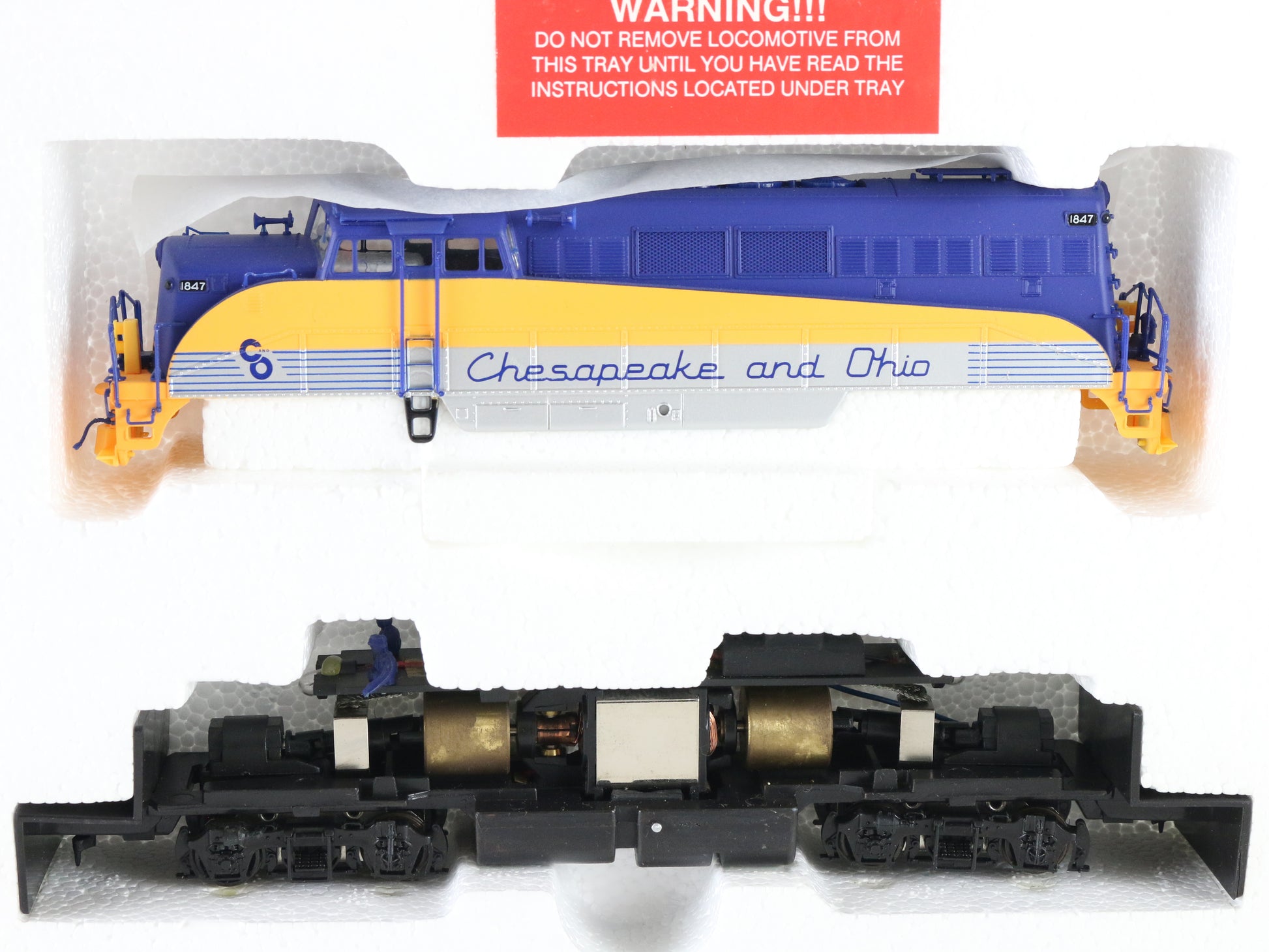 Proto 2000 HO C&O 1847 BL2 Diesel Locomotive