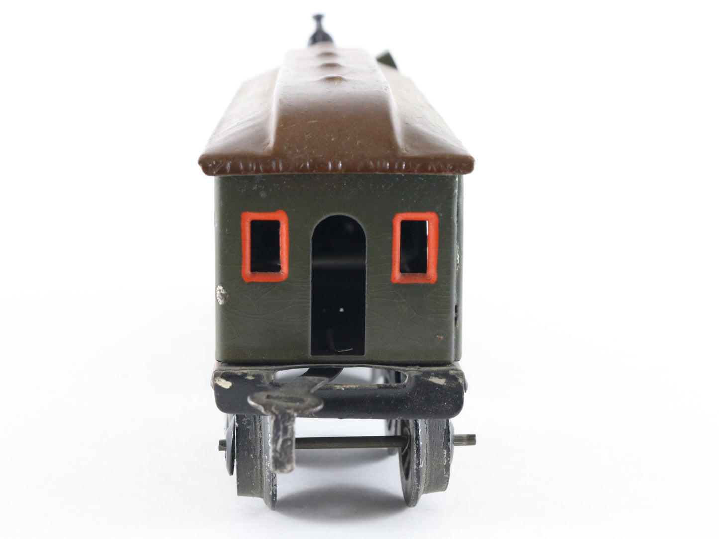 Bing Prewar O Rotary Snow Plow Tinplate Metal Train German Painted VERY NICE