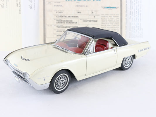 1962 Ford Thunderbird Sports Roadster Convertible Danbury Mint 1:24 Model 