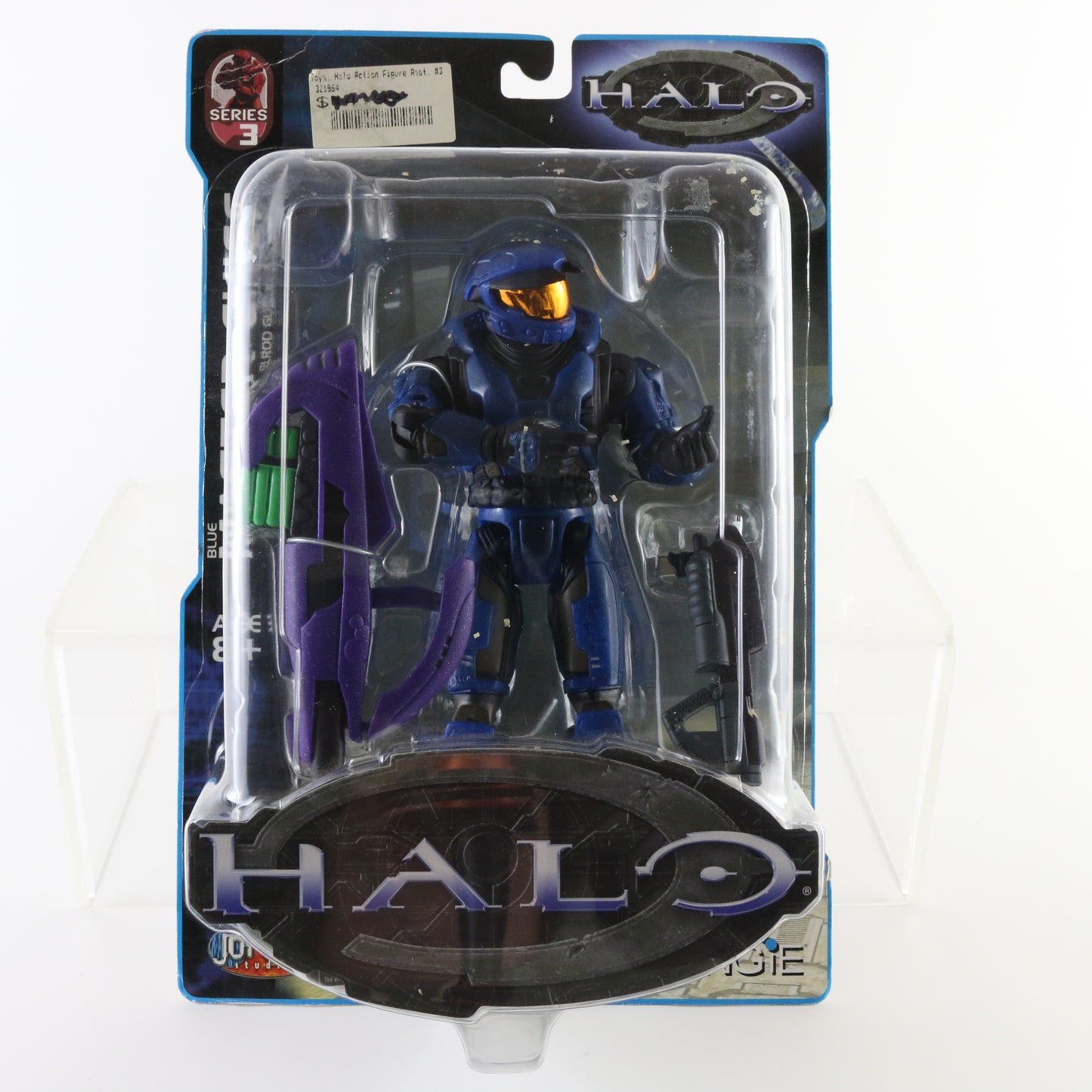 Halo Series 3 Blue Master Chief with Assault Rifle and Fuelrod Gun