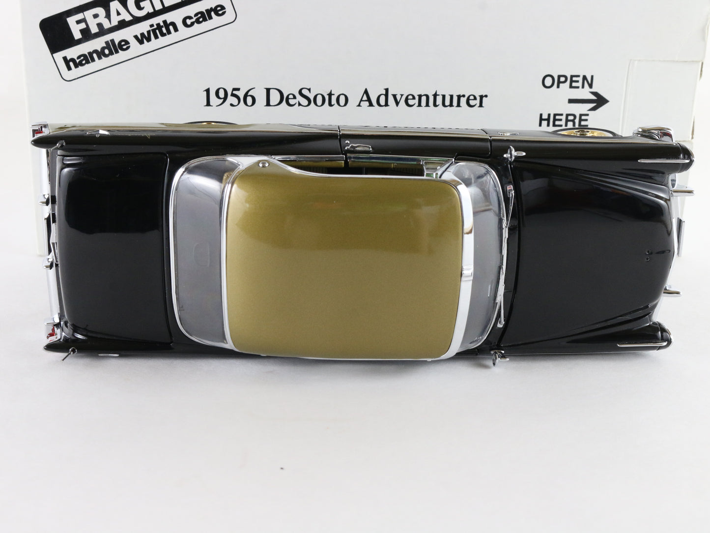 1956 Desoto Adventurer Black Gold Danbury Mint 1:24 Diecast Model Car