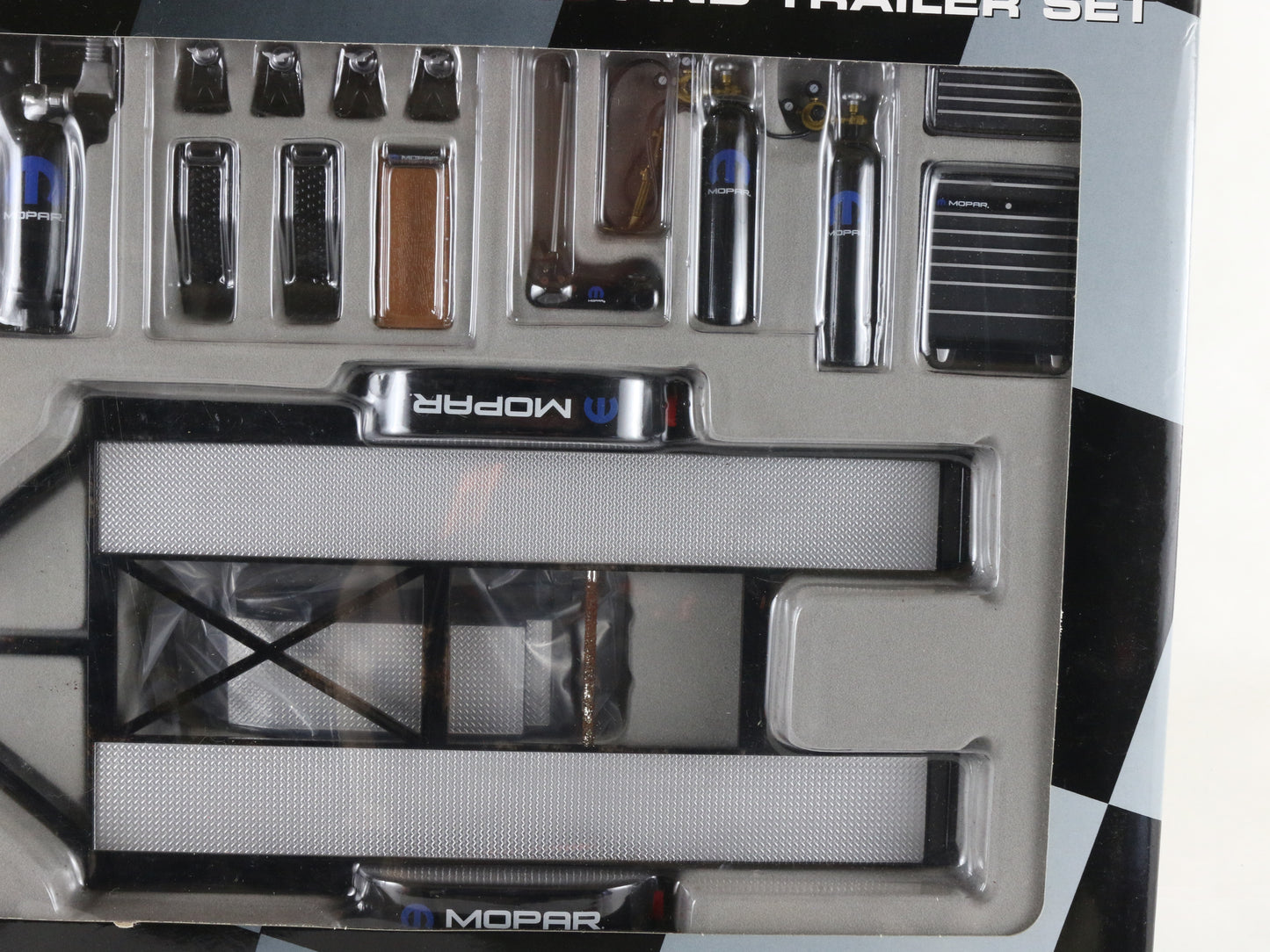 Mopar Tool & Trailer Set Black Diecast Metal GMP 1:18 Model G1800149