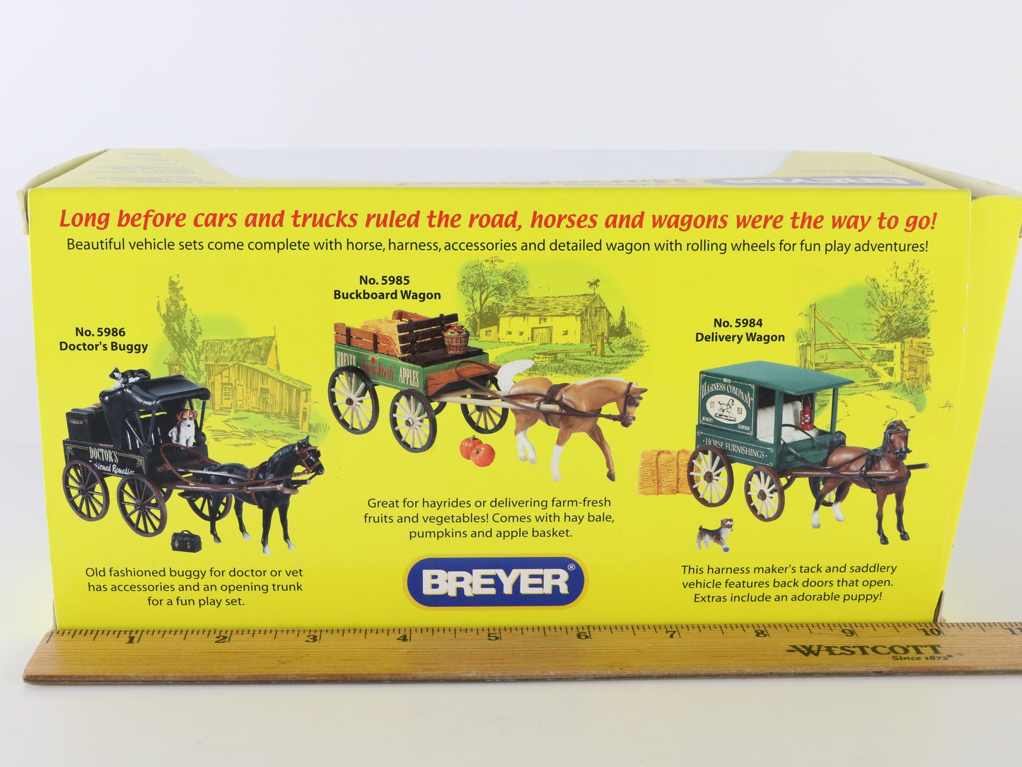 Breyer Delivery Wagon Stablemates Horse Power Horse Set 5984