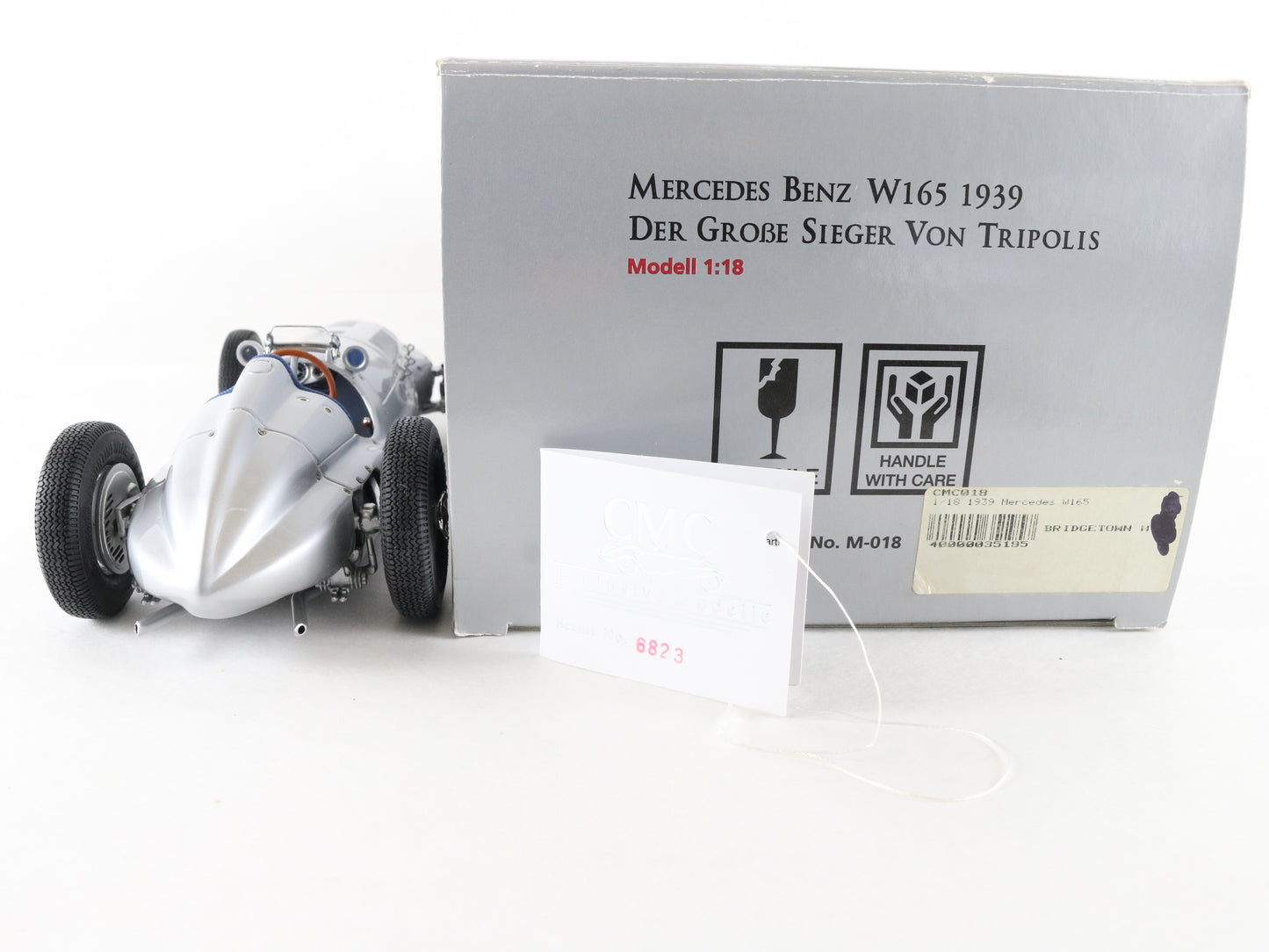 1939 Mercedes Benz W165 Der Grobe Sieger Von Tripolis CMC 1:18 M-018 Model Car