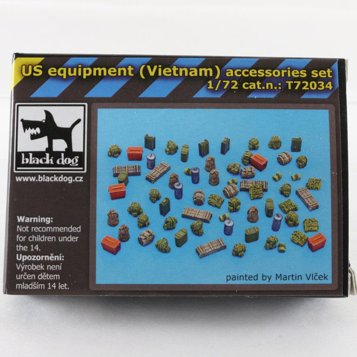 US Equipment Vietnam Military Accessories Set Black Dog 1:72 T72034 Resin