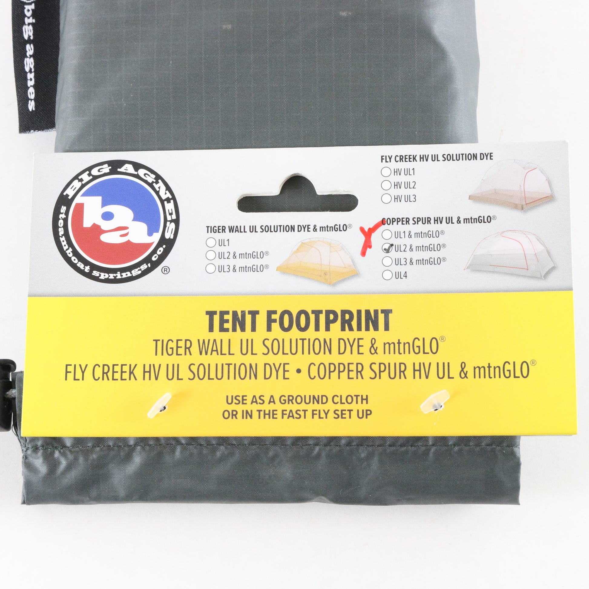 Big Agnes Copper Spur HV UL2 & MTNGLO Tent Footprint Ground Cloth Accessory