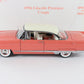 1956 Lincoln Premiere Coupe Coral & White Danbury Mint 1:24 Diecast Model