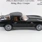 1963 Chevy Corvette Sting Ray Coupe Black Danbury Mint 1:24 Diecast Model Car