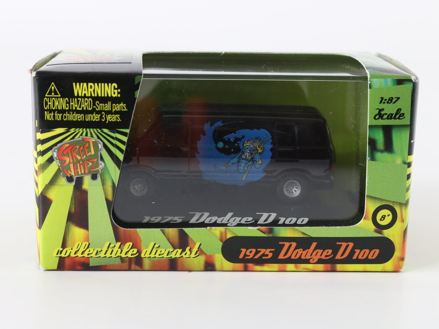 1975 Dodge D100 Poseidon Black Van Street Whipz Planet 1:87 1263