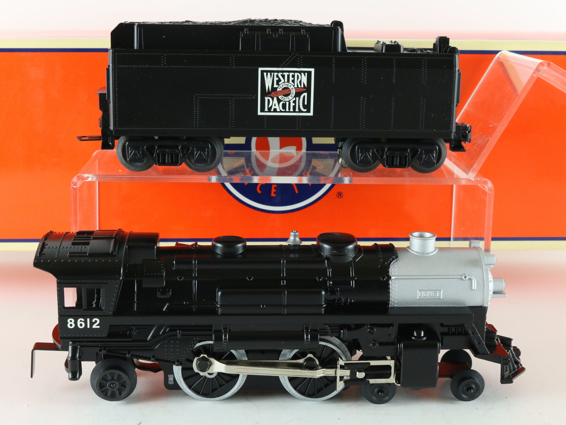 Lionel O 6-28612 Western Pacific WP 4-4-2 Steam Locomotive & Tender