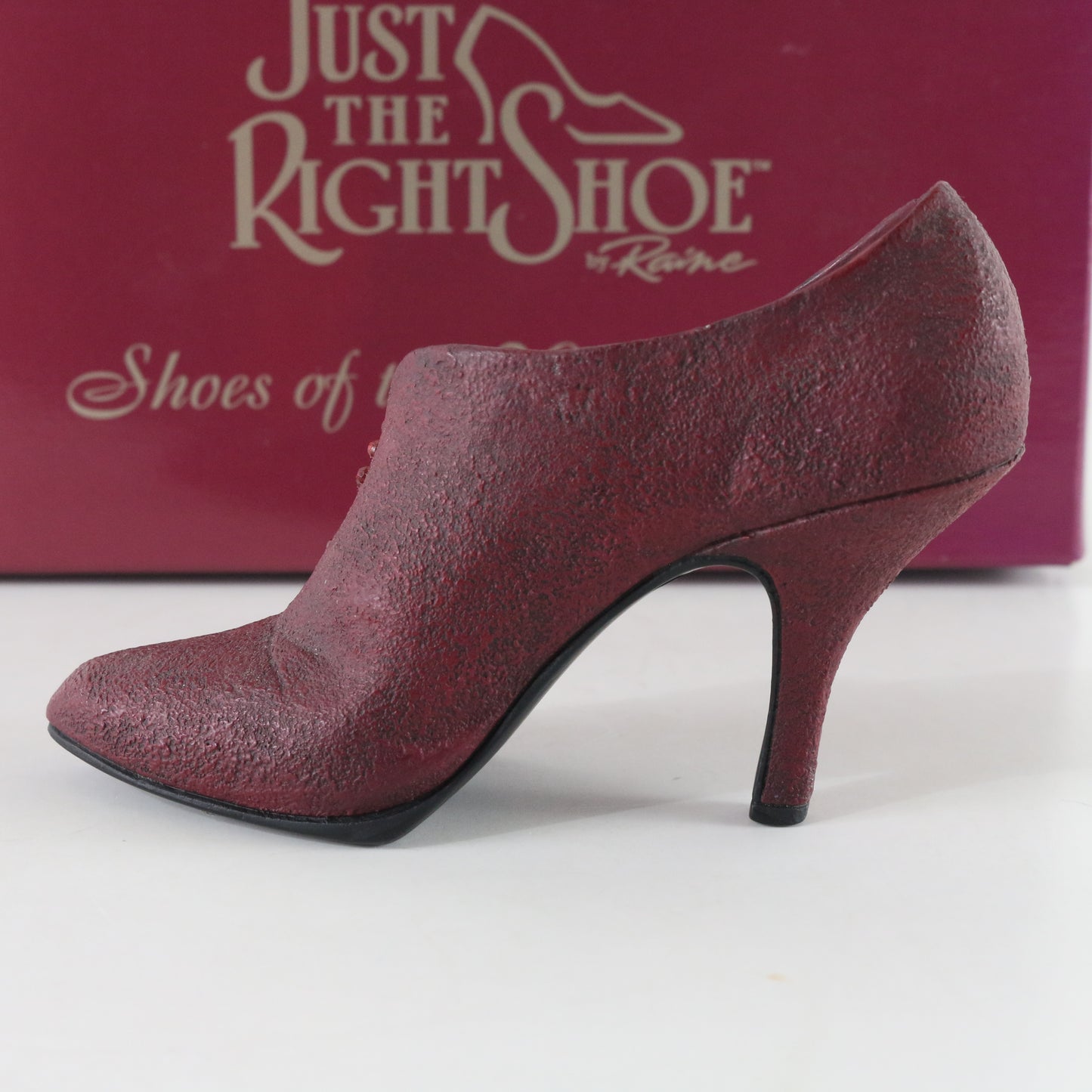 Just The Right Shoe Pastiche Maroon Raine Willitts Resin Collectible Shoe 25048