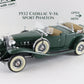 1932 Cadillac V-16 Sport Phaeton Convertible Green Tan Danbury Mint 1:24 Diecast