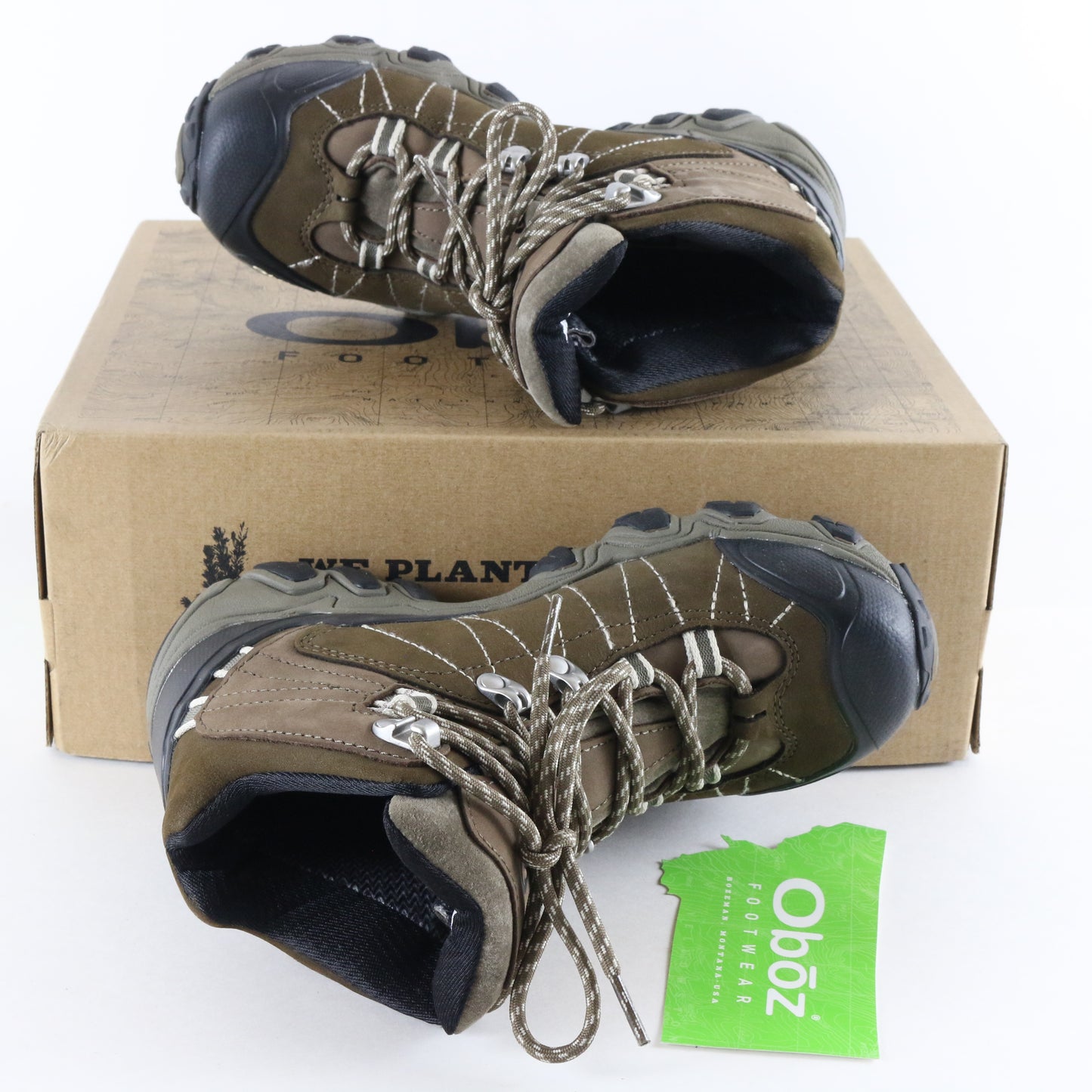 Oboz Bridger Mid B-Dry Waterproof Walnut Womens Winter Hiking Boots Size 6.5 USA