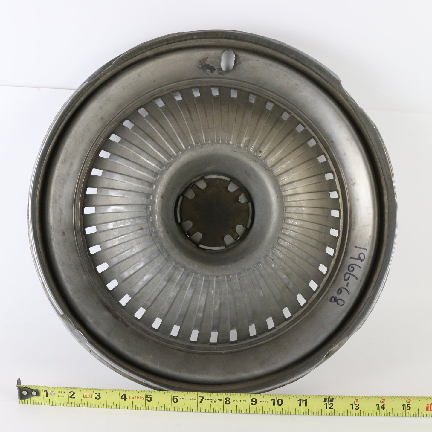 Vintage 1966-68 Buick Riviera Turbine Metal Wheel Hubcap 15.25"