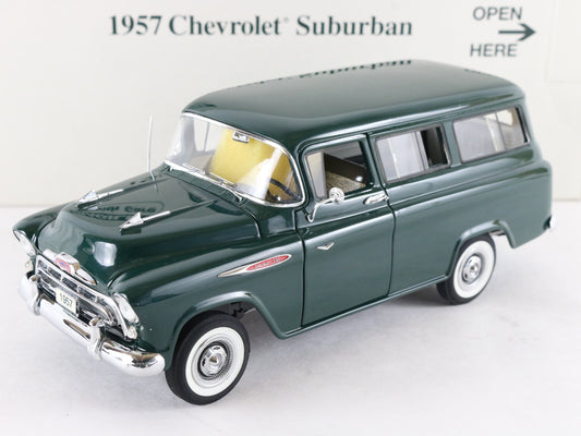 1957 Chevrolet Suburban 3100 DP Half-Ton Green Danbury Mint 1:24 Diecast