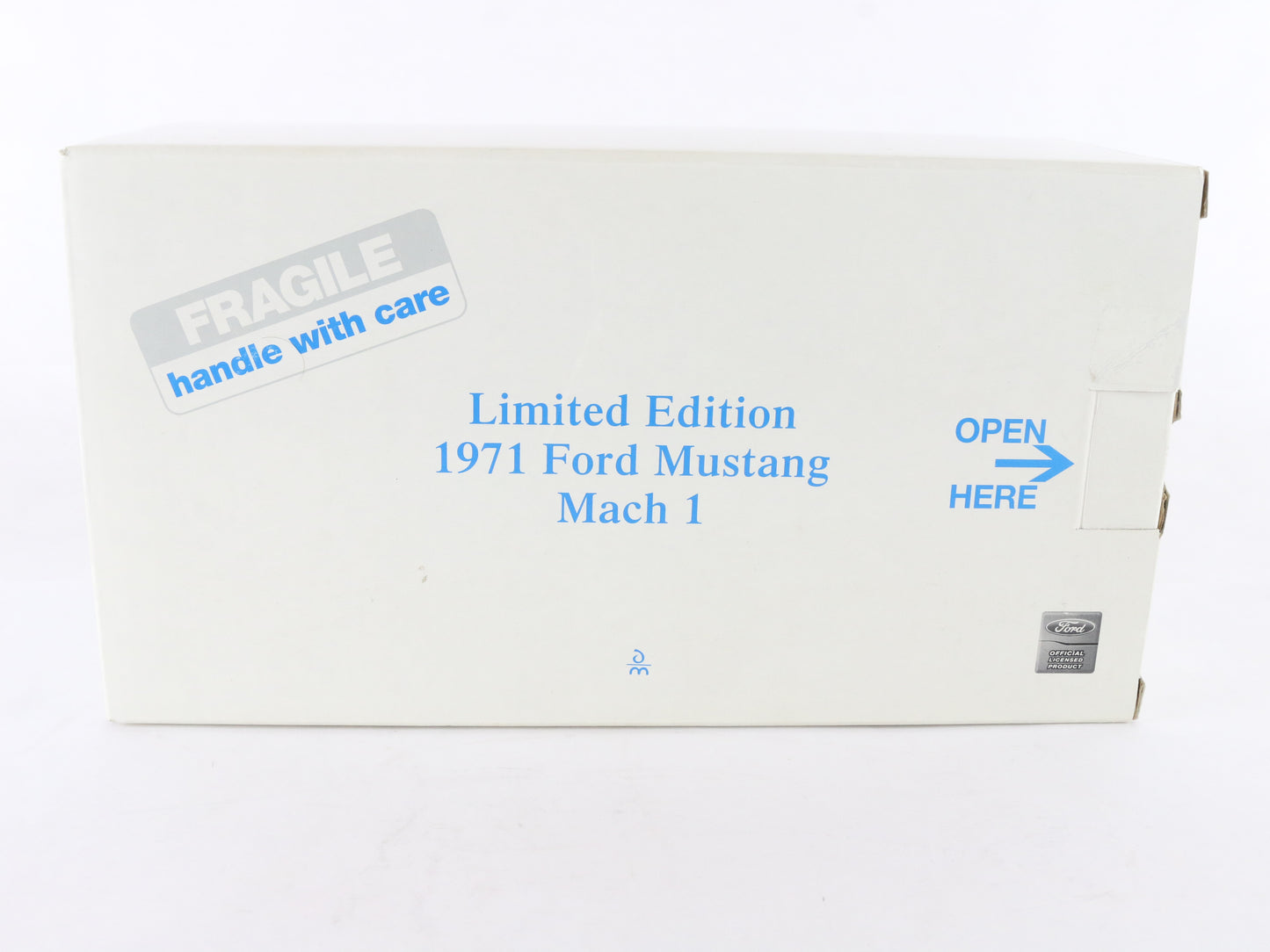 1971 Ford Mustang Fastback Mach 1 Blue #1163/5000 Danbury 1:24 Diecast Model