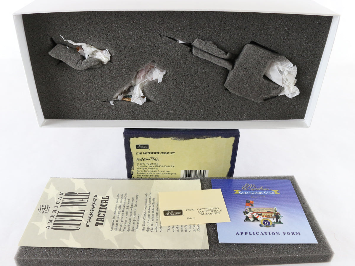 Gettysburg Confederate Cannon Set American Civil War Britains 17393 Figure Set