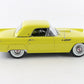 1955 Ford Thunderbird Convertible Yellow Danbury Mint 1:24 Model Car
