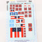 Lot Of 3 Battle Unit & National Flags Civil War Microscale HO 1:87