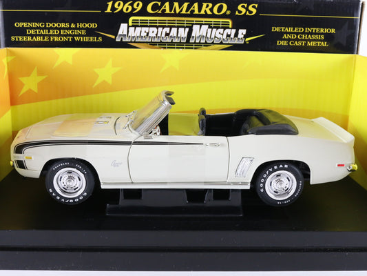 1969 Camaro Ss White Convertible American Muscle ERTL 1:18 Diecast LE 32467