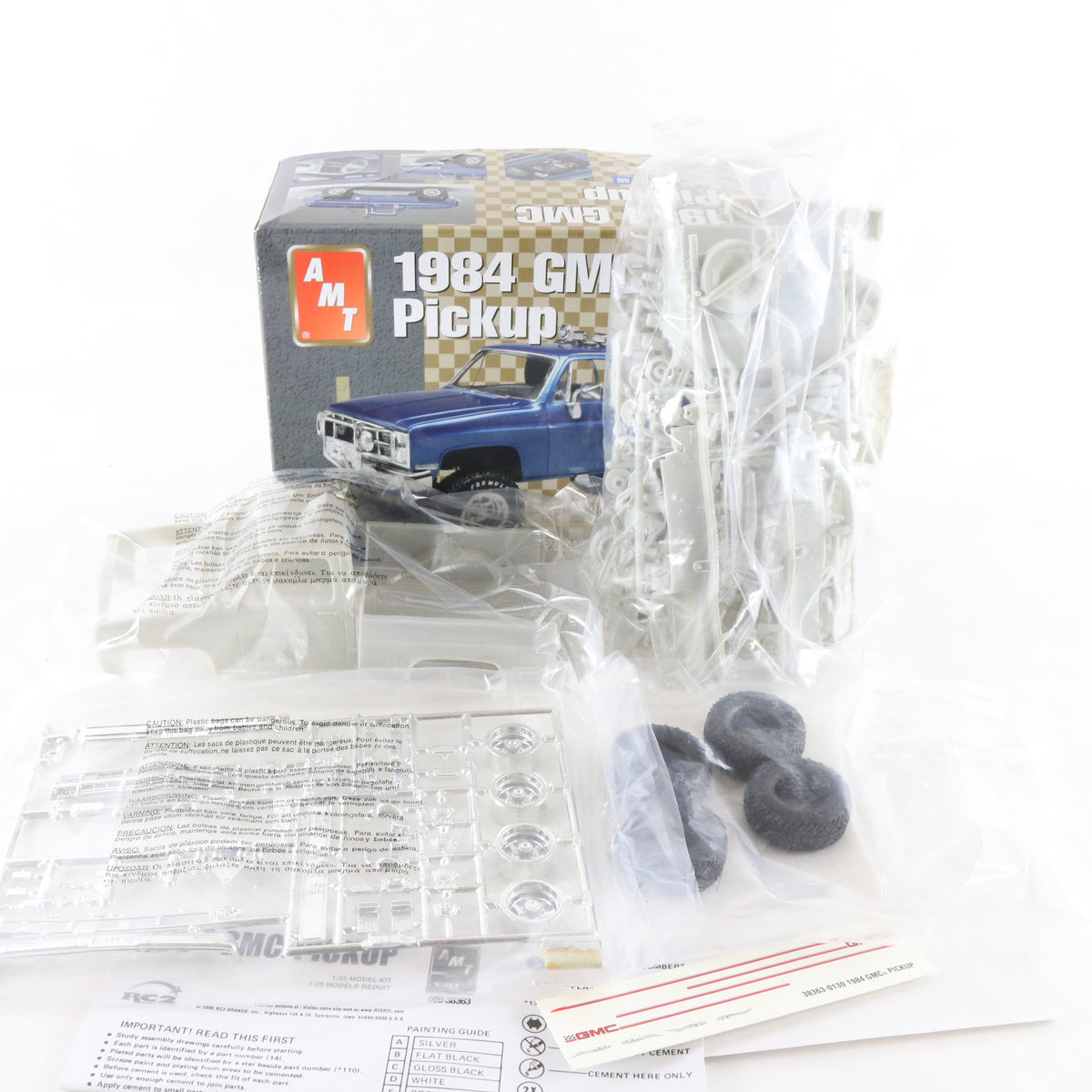 1984 GMC Pickup Truck AMT 1:25 Plastic Model Kit 38363 Unbuilt