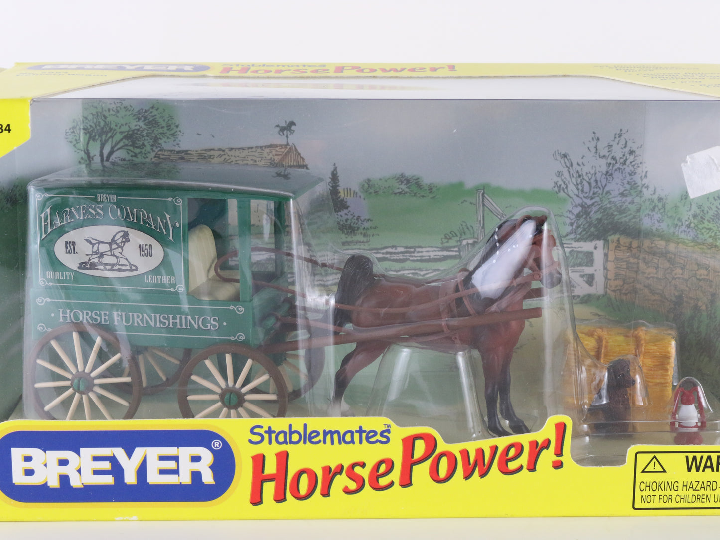 Breyer Delivery Wagon Stablemates Horse Power Horse Set 5984