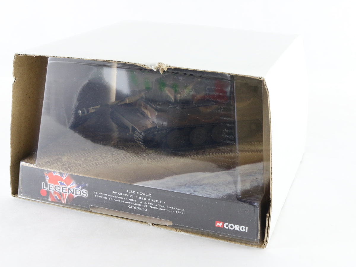 Panzerkampfwagen VI Tiger Ausf E Tank Normandy 1944 Corgi Legends 1:50 CC60510