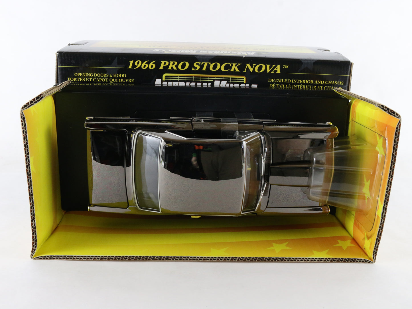 1966 Chevy Nova Pro Stock Shiny Brown American Muscle ERTL 1:18 Model Car 36673