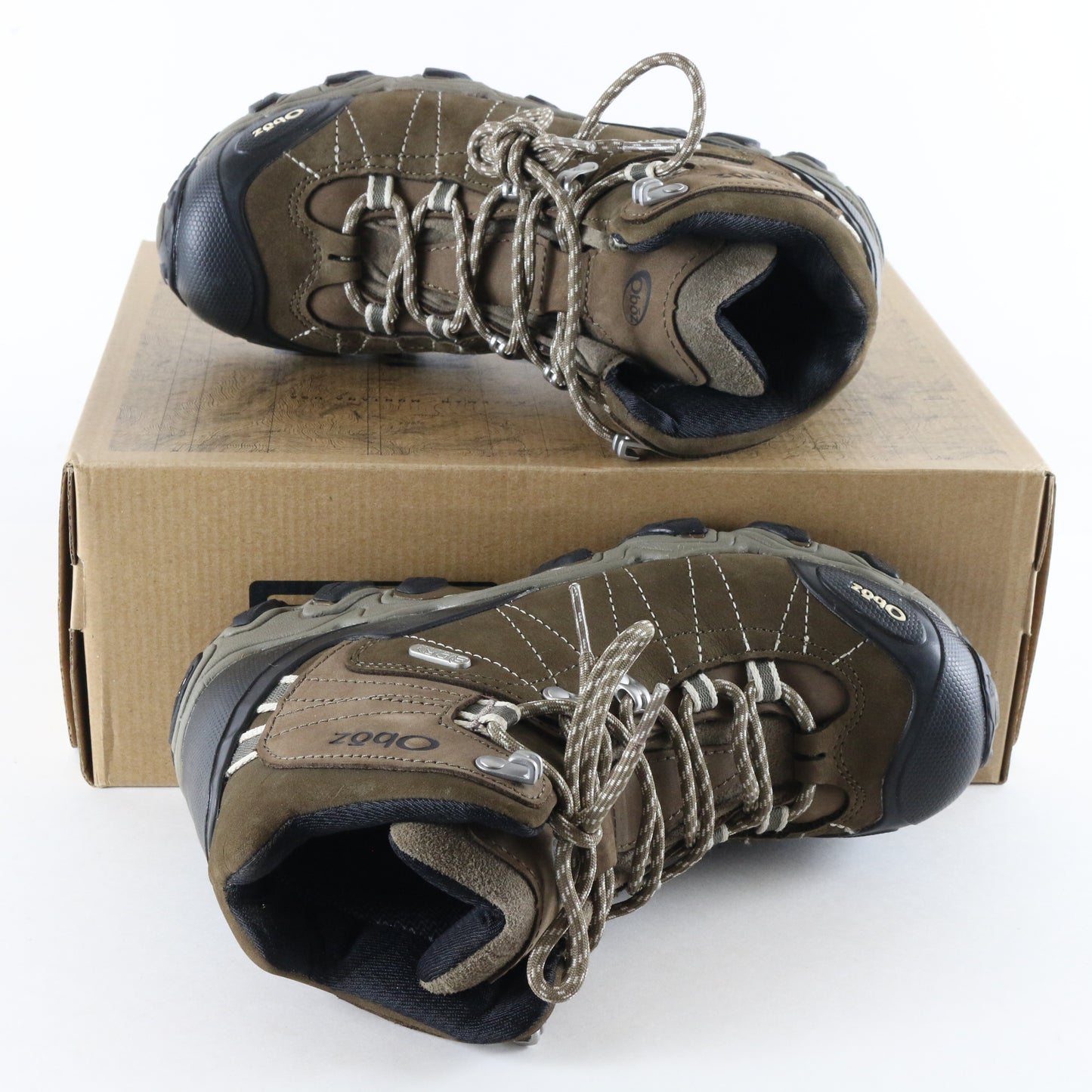 Oboz Bridger Mid B-Dry Waterproof Womens Walnut Winter Hiking Boots Size 7.5 USA