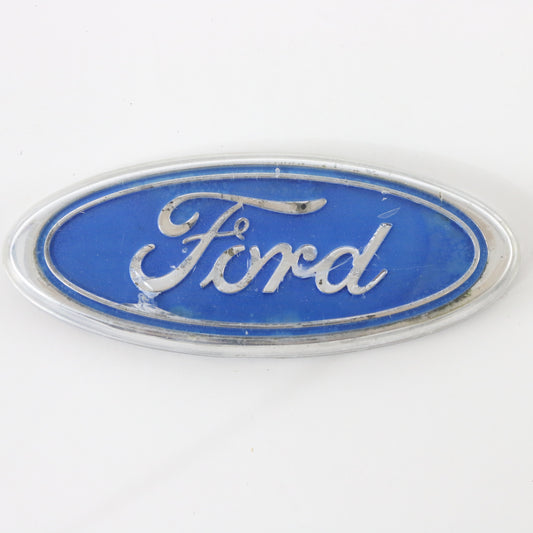 Ford Plastic Blue & Silver Oval Automobile Nameplate Emblem E27b-8c020-aa