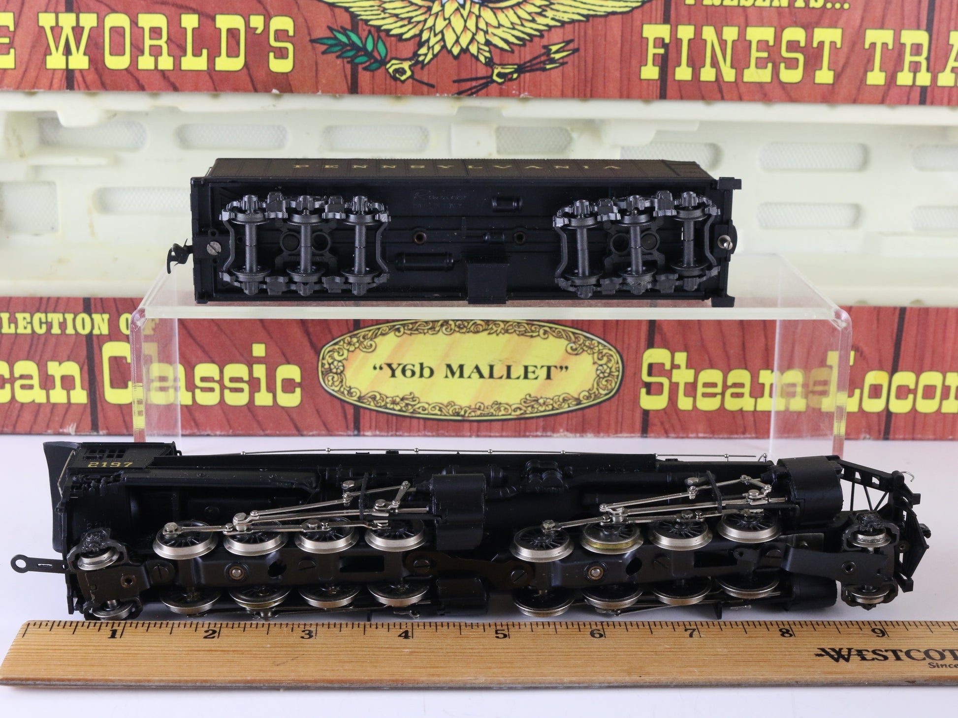 AHM HO PRR 2197 Y6B Mallet 2-8-8-2 Steam Locomotive